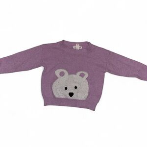 Cat & Jack Toddler Girls' Lavender Polar Bear Pullover Sweater Size 18M